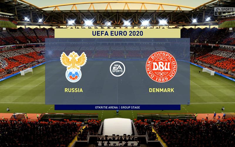 欧洲杯丹麦vs俄罗斯上半场回放